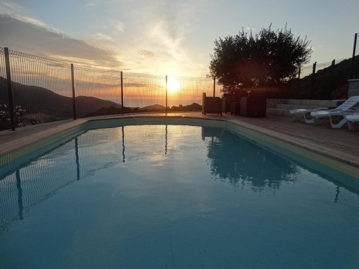 Gites Sassone, Vue Panoramique Sur Ajaccio Et La Mer Alata Exteriör bild