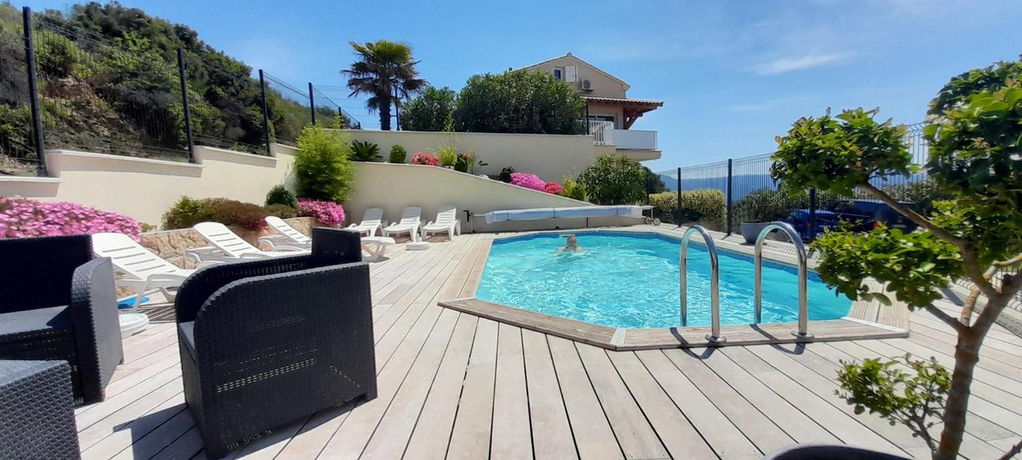 Gites Sassone, Vue Panoramique Sur Ajaccio Et La Mer Alata Exteriör bild