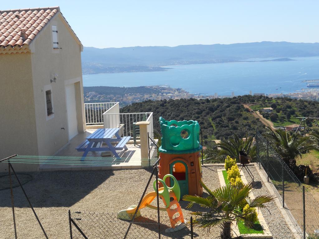 Gites Sassone, Vue Panoramique Sur Ajaccio Et La Mer Alata Rum bild